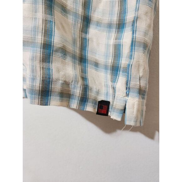 Woolrich Shirt Mens L Seersucker Performance Modal Blend Fishing Short Sleeve - Picture 3 of 6